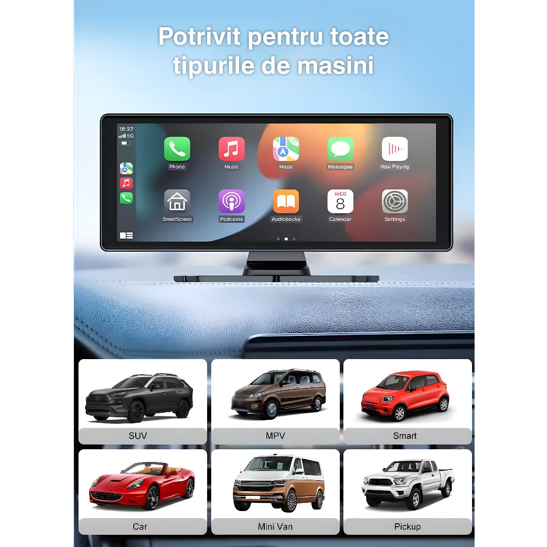 CarFlow Pro Navigație AUTO Universală Apple Carplay/Android Auto